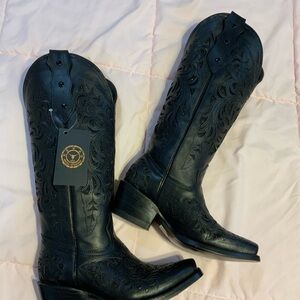 Black Western Cowboy Boots